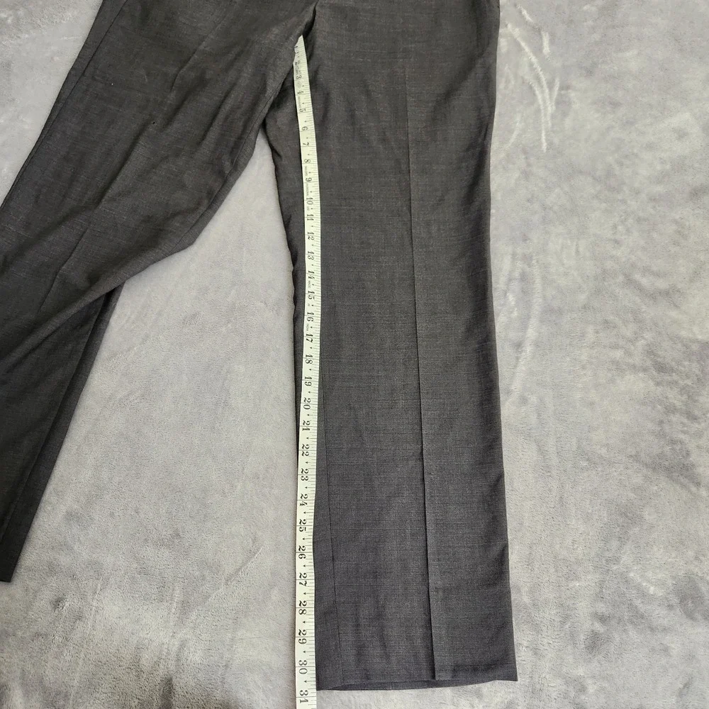 New CURRENT Zegna Gray Wool 5-Pocket Flat Front Flaws Pants Grey 34 X 31 Slacks